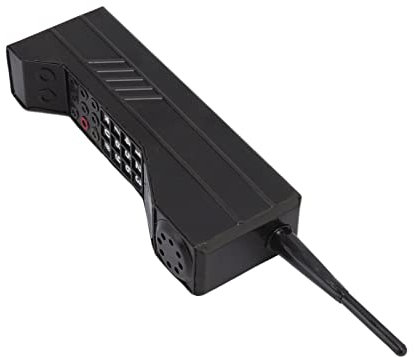 Dioche Téléphone Portable en Brique Rétro, Ornement de téléphone Portable en Brique rétro Modèle de téléphone Portable Vintage Simulation d'accessoires photographiques Ornements stylisés(Noir)