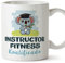 MUGFFINS Tazas para INSTRUCTOR FITNESS hombre - En Español - Koalificado/koalificada - 11 oz / 330 ml - Regalo original y divertido
