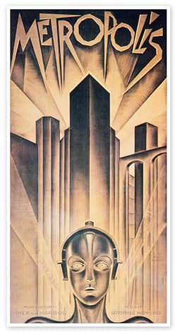 Metropolis Poster 60 x 120 cm Beige Wandbilder Wanddeko