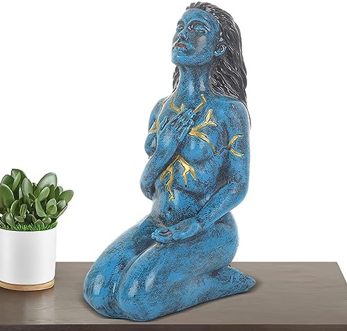 SKUDA Göttinnenstatue - Harzstatue der Göttin Dekor - Selbstliebe Formende Geistgöttlichkeitsskulptur aus Kunstharz für Zuhause, Schlafzimmer, Büros und Tisch