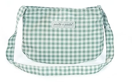 Pasito a pasito - Bolsa para muñecas Tom Vichy Verde