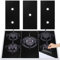 Stove Burner Covers, Gas Hob Range Protectors, Gas Stove Burner Covers Teflon fiberglass, Non-Stick & Reusable & Heat Resistant Gas Range Stove Top Protector for Fast Kitchen Cleaning (A)
