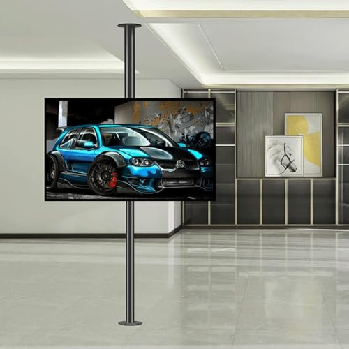 ELzEy Wand- & Deckenhalterungen Passend for 32-75 Zoll verstellbare Decken-TV-Halterung, LCD-TV, 360 Grad drehbarer Rahmen, Bodenständer Halterungen & Ständer für Fernseher