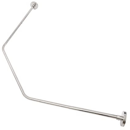 Tringle à rideau de douche extensible en acier inoxydable 304 pour salle de bain, baignoire, forme de diamant, barre de rideau de douche au-dessus d'angle, pour salle de bain, magasin de vêtements,