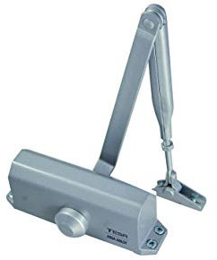 Tesa Assa Abloy CT50024PL Cierrapuertas Brazo Articulado Para Puertas Plata Sin Retención CT500