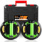 Bonvoisin Elettrico 8 Ventosa per Vetro 2Pcs, Capacità di Carico 350lbs/160kg, Batteria al Litio e AAA Doppio Uso, Gomma a Tre Strati, per Piastrelle/Finestra/Acciaio/Cartongesso (EU)