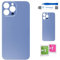 Globalstock Vitre arrière de Cache Batterie pour iphone 13 Pro Max Remplacement - Coque Cache Batterie Compatible Bleu + adhésif et Kit Outils