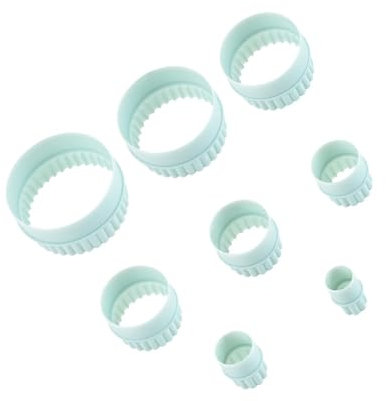Colcolo Emporte-pièce multifonctionnel pour gâteau Fondant, 8 pièces, multi-tailles, emporte-pièce, Double face, pour la cuisine et la maison