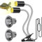 BAIFULAI Doppelende Schildkröte Wärmelampe, 220V-25W Reptilien Heizlampe E27, UVA+UVB Terrarium Wärmespotlampe mit 2 Basking Spot Glühbirnen für Eidechse, Schildkröte, Schlange, Chamäleon Usw