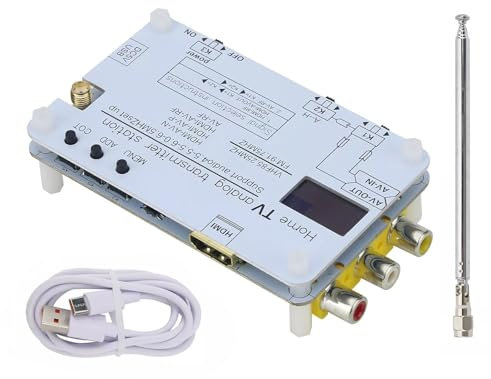 Adattatore coassiale RCA modulatore RF, trasmettitore TV analogico UHF TV-TX200 VHF con antenna