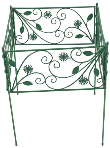 Supvox 1 Satz Mesh-Pergola Zaun Grenze kante im Freien einziehbar Zaunlichter pflanzenrankhilfen Gartenzaun Dekoration dekorative Pflanzenkletterstützen Stützgestelle Glasfaserstab Green
