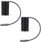 Virtue Yun 2 Pezzi Cappuccio in Silicone per Sigaretta Elettronica, Protegge da Polvere (Nero)