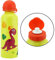 500ml Crazy Dino Yellow Kids Water Bottle - Eco-Friendly, Durable, BPA-Free & Leakproof Aluminium Flask for School, Travel, Picnics, Hiking & Camping - Perfect for Boys & Girls 3+ Years