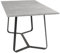 Riess Ambiente Esstisch LOFT - 140cm - grau schwarz - Betonoptik Metall - Kufengestell 4 Pers.