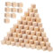 PartyKindom 500 Stück Block Mini -Blöcke leer klein Mosaik Gebäude Hartholz Würfel bauen Farbe Verlinkung Bastelwürfel aus Holz Holzquadrate Zentimeter Würfel Holzwürfel Holzbausteine hölzern