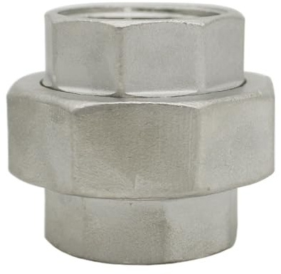FGNIWAAE Raccord fileté Femelle BSP - Raccord Union Durable SS304 for systèmes de plomberie (1 pièce)(2 pcs,1in)