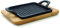 LACOR - 25875 - Mini Plancha Grill Cuadrada Magma, Medidas Base Madera 19.5 x 14 x 1.7 cm, Medidas Grill Hierro Fundido 14 x 14 cm, Apto para Todo Tipo de Fuegos, Incluida Inducción y Horno