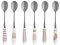 Brandani CUCCHIAINO PEONIA Set da 6 Pezzi in ACCIAO Inox con Manico Ceramica