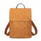 Zwei Damen City-Rucksack Mademoiselle.M MR13 Tagesrucksack 7 Liter, gepolstertes Laptopfach, Magnet-Verschlussklappe, Hauptfach mit Reißverschluss, Rückenpolsterung, klassisch-elegant (canvas-curry)