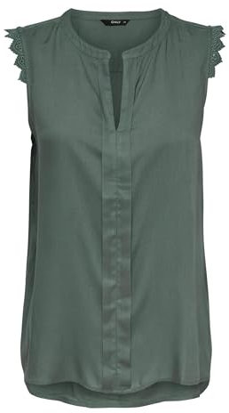 ONLY NOS Onlkimmi S/l Top WVN Noos, Débardeur Femme, Vert (Balsam Green Balsam Green), 40 (Taille Fabricant: 38.0)