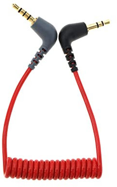 Be In Your Mind 3,5-mm TRS auf TRRS Patchadapter Adapter Mikrofonkabel, Stecker auf Stecker, Mikrofon Audio Lavalier-Patchkabel, Kompatibel mit Rode SC7/BOYA-MM1-Mikrofon für Android-Smartphones