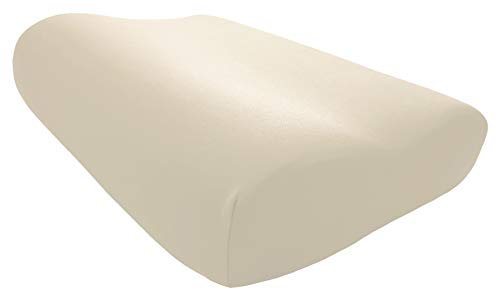 Edda Lux Bezug passend für Tempur Shape Schlafkissen S, M und L, 50 x 31 cm, formbeständiger Jersey Kissenbezug für Nackenstützkissen, aus 100% Baumwolle, in Natur