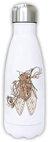 Iprints Cicada Mechanical Steampunk Styled Thermal Water Bottle