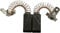 Buildalot Specialty Carbon Brushes ca-07-92980 for DeWalt Planer DW620-0.20x0.31x0.63'' - with Spring, Cable and Connector - Replaces Original Parts 326525-00