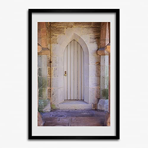 Tulup Image Cadre MDF 70x100 cm Cadre en Bois Moderne Peinture Décoratif Tableau Photo Affiche - La porte aux rêves