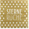 Hochwertige Papierservietten/Tafel-Servietten/Brunchservietten, Deko-Serviette, Motiv: Sterne-Küche. L/H 33 x 33 cm. Menge 40 Stück.