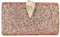 Women's Evening Clutch Sequin Wedding Bridal Handbag Girls Party Prom Shoulder Bag Ladies Elegant Crossbody Bag (Rose Gold)