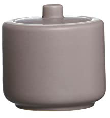 Ritzenhoff & Breker Zuckerdose Jasper, Taupe, ø 8,5 cm, Dose für Kaffee & Kuchen aus Steinzeug, Gewürzbehälter mit Deckel, Mattglasur & Soft-Touch-Haptik