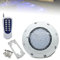 Foco LED subacuático RGB LED para piscina, con mando a distancia, ángulo de haz de 120°, IP68, resistente al agua