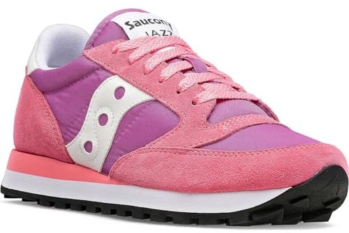 Saucony Sneakers Donna Jazz Original, Colore Rosa-Bianco, Taglia