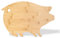 Tagliere in Bambù a Forma di Maiale, Divertenti Salumi 38 x 25.4 x 1.3 cm, Simpatico Tagliere per Formaggi a Forma di Animale per Bambini, Ideale per Esposizione a Parete e Decorazione della Cucina