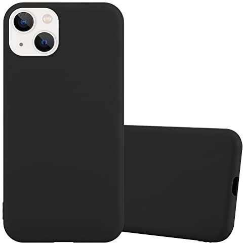 Cadorabo Hülle kompatibel mit Apple iPhone 14 Schutzhülle TPU Silikon Case Candy Design Slim Kratzfest Weiche Gummi mit Rundumschutz Case Hülle für iPhone 14 in Schwarz