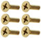 NACX Viti a testa piatta M3 x 10 mm, viti a testa piatta, in ottone, 150 pezzi