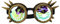 Alomejor Kaleidoskop-Brille, Verstellbare Nasenstücke, Halloween-Steampunk-Brille Zur Dekoration für Jungen (Bronze)