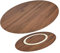 50/60/70cm Großer Drehscheibe, Lazy Susan Drehplatte, Holz-Esstisch-Drehteller, Rundes Drehbares Tablett, Mit Silent Base, Esstisch Drehbares Serviertablett, Küchen Servierplatte ( Color : D , Size :