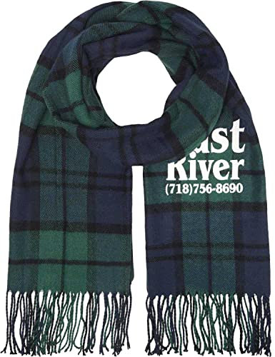 JACK & JONES Schal Jacwoodside Woven Scarf Webschal Herren Damen Unisex Winter Herbst Accessoire (Navy Blazer)