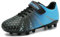 ASHION Fußballschuh Kinder Footballschuhe Outdoor Athletic Soccer Schuhe,B Blau Schwarz,34 EU