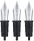 Set of 3 Jinhao X159,1935 and 9019 Fountain Pen Replacement Medium Nib Parts Silver Trim