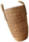 Handmade Woven Plant Display Basket - Light Brown Straw Pot with Liner, Ideal for Home Decor, Storage, and Indoor Plants