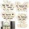 LOOPES 8PCS Thank You Teacher Gifts, Wooden Fridge Magnets in Floral, Fruit, Butterfly & Heart Styles
