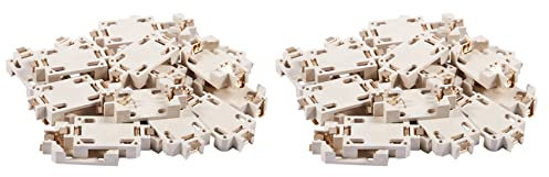 Niniang 40 Stück weißer Rahmen CR2032 SMD Batteriehalter Knopf Batterie Rahmen Batteriebasis