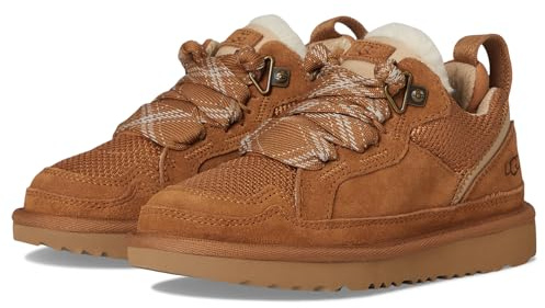 UGG Unisex Kids Lowmel Sneaker, Chestnut, 1 UK