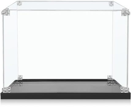 icuanuty Acryl Vitrine für Lego Chevrolet Camaro Z28 10304,Staubdichte Lagerung Vitrine für Lego 10304 Spielzeugauto, Lego-Liebhaber (Nur Vitrine), Size:45x20x15 cm