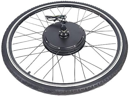 Wiyuer 28 48V 1kW LCD Elektro Fahrrad Vorderrad Umbausatz für Ebike Motor Conversion Kit für 28 Zoll Scheibenbremse V-Brake Hinterrad Bike