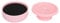 Makeup Brush Cleaning Box Portable Cosmetic Cleaner Tool with Color Removal Sponge Pink for Travel