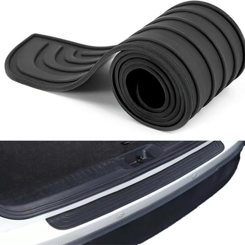 Car Bumper Protector, 7 * 90cm Bumper Protector, Universal Flexible Car Door Sill Protector, Black Sill Protectors Suitable for Cars Anti-Scratch(Black)